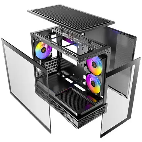 Datora korpuss Antec C2M ARGB Midi Tower - melns Photo 13