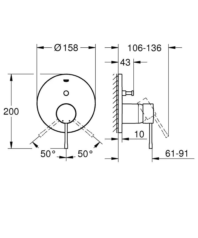 GROHE Essence смеситель для ванны однорычажный Photo 4