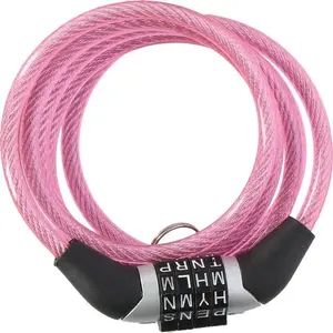 DUNLOP Bicycle Combination Lock for Kids – Pink