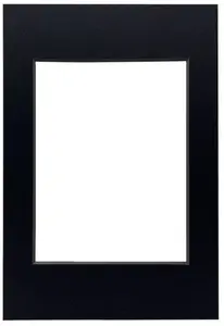 Фоторамка Focus Passepartout чёрная с чёрным кантом 24x30 внешняя / 18x24 внутренняя