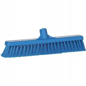 Sweeping broom Vikan 31783 — soft slotted head, polypropylene bristles with stainless steel strip, 41 cm