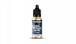 Acrylic Paint VALLEJO True Metallic Metal Light Imperial Gold 77.103 (18 ml)