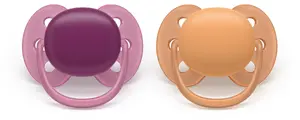 Pacifier Avent SCF093/03 ultra soft — silicone orthodontic nipple, for babies 18+ months