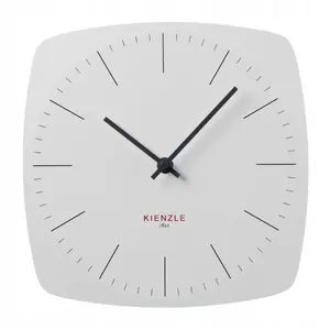 TFA KIENZLE DCF Radio-Controlled Wall Clock Modern 24.8 cm white