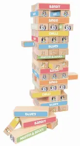 Башня из блоков BLUEY Bluey Tumbling Tower, настольная игра на ловкость и баланс