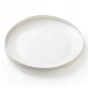 Flat dinner plate Verlo Talerz gourm. 25 cm — ivory, Eter Cloud