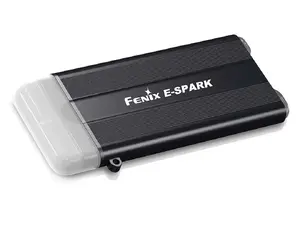 Fenix ESPARKBK atslēgu piekariņa lukturītis — LED, 4 LED, USB uzlādējams, iebūvēta LiPo baterija, IP24, melns
