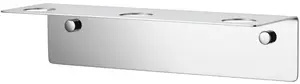 Wall-mounted soap dispenser NAGA model 71904 for 3 bottles, chrome finish