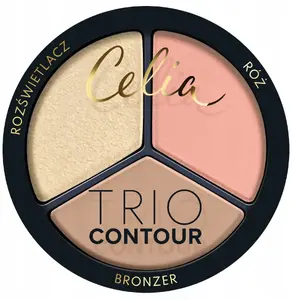 Contour powder trio Makeup Revolution CELIA_Trio Contour 02 — 8 g, three-shade face contour kit