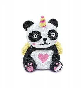 Craft kit Derform Zest Kreat — sequin mosaic set 'Panda' (children's creative set)