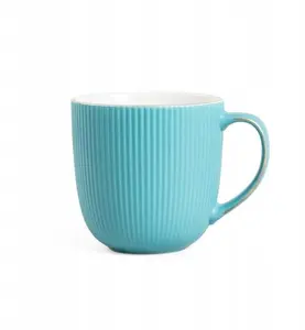 Mug Homla DAISY 350 ml by Homla, turquoise, ceramic beverage cup