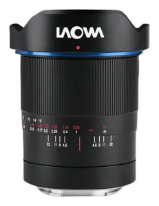 Plaša leņķa makro objektīvs Venus Optics Laowa 15mm f/4.5 0.5x priekš Sony — 0,5× palielinājums, tuvākais fokusējums 0,129 m, 16/11 elementi