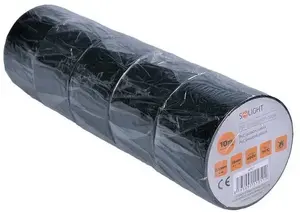 Insulating Tape Solight AP07, 38 mm x 0.13 mm x 10 m, black