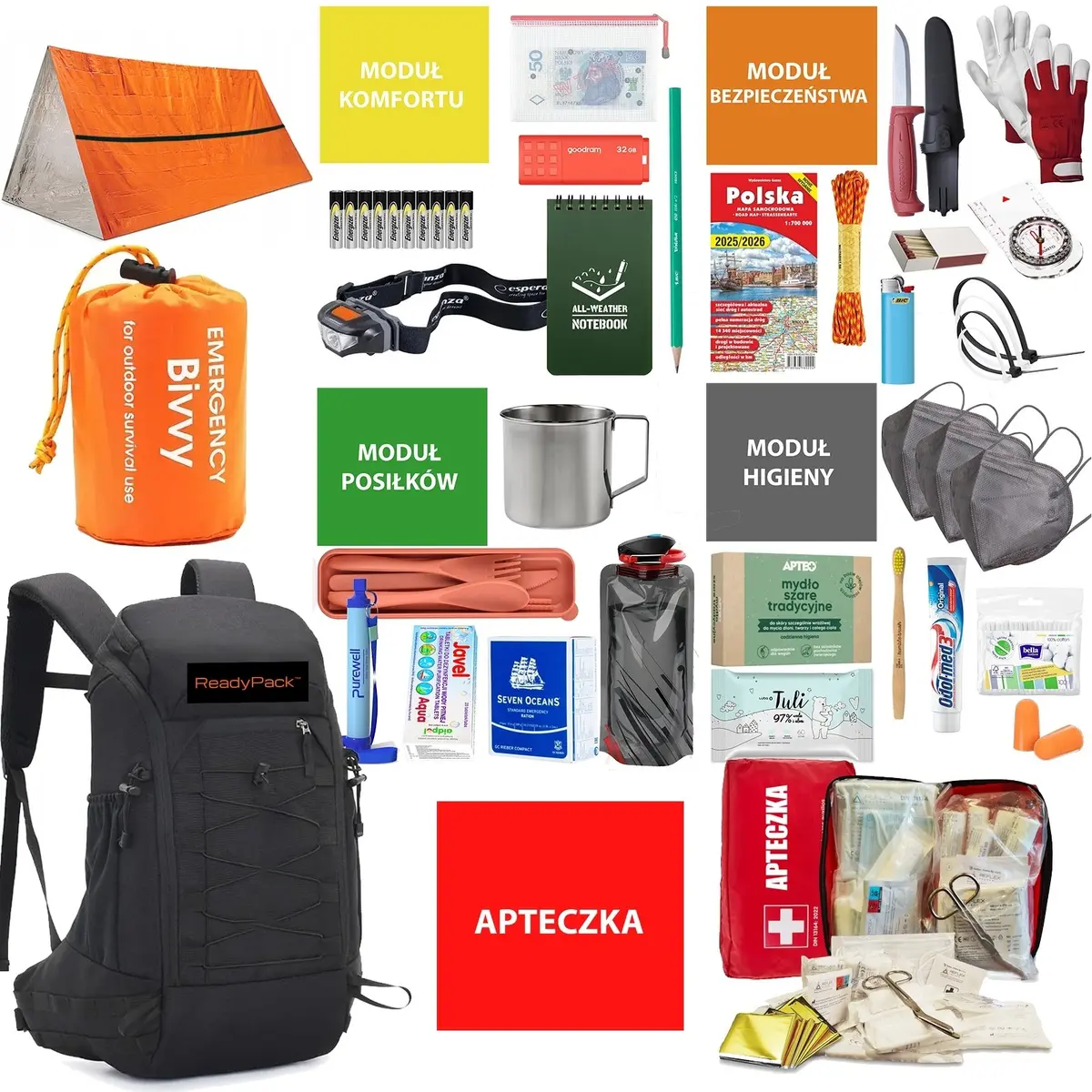 Evakuācijas mugursoma Readypack S2 — survival
