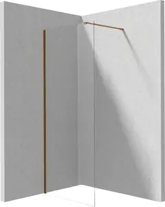 Walk-in shower screen Deante KTJ C37P 70 cm, frameless glass panel