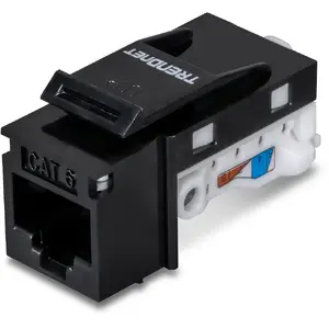 Модуль Keystone TRENDnet TC-K25C6BK Cat6 RJ-45, угловой, 25 шт., черный