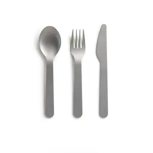 Flatware set 3 pcs Lekue model 881442 — stainless steel, includes fork, knife, spoon