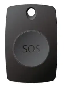 Кнопка паники TECHLY I-ALARM-SOSTAG беспроводная, питание CR2025, чёрная