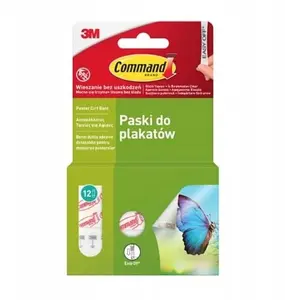 Poster Strips Staples COMMAND™ 17024 small, 12 pcs, white