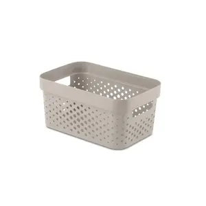 Storage box Curver Infinity Recycled 4.5L — beige, 27x19x12 cm
