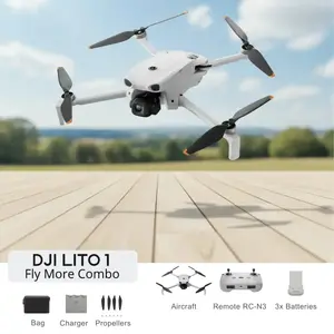 DJI Lito X1 Fly More Combo Drone with RC-N3 remote control — 3x36min. flight time, 1/1.3" sensor, front LiDAR for obstacle detection, ActiveTrack, 15 km video transmission, 21 km range