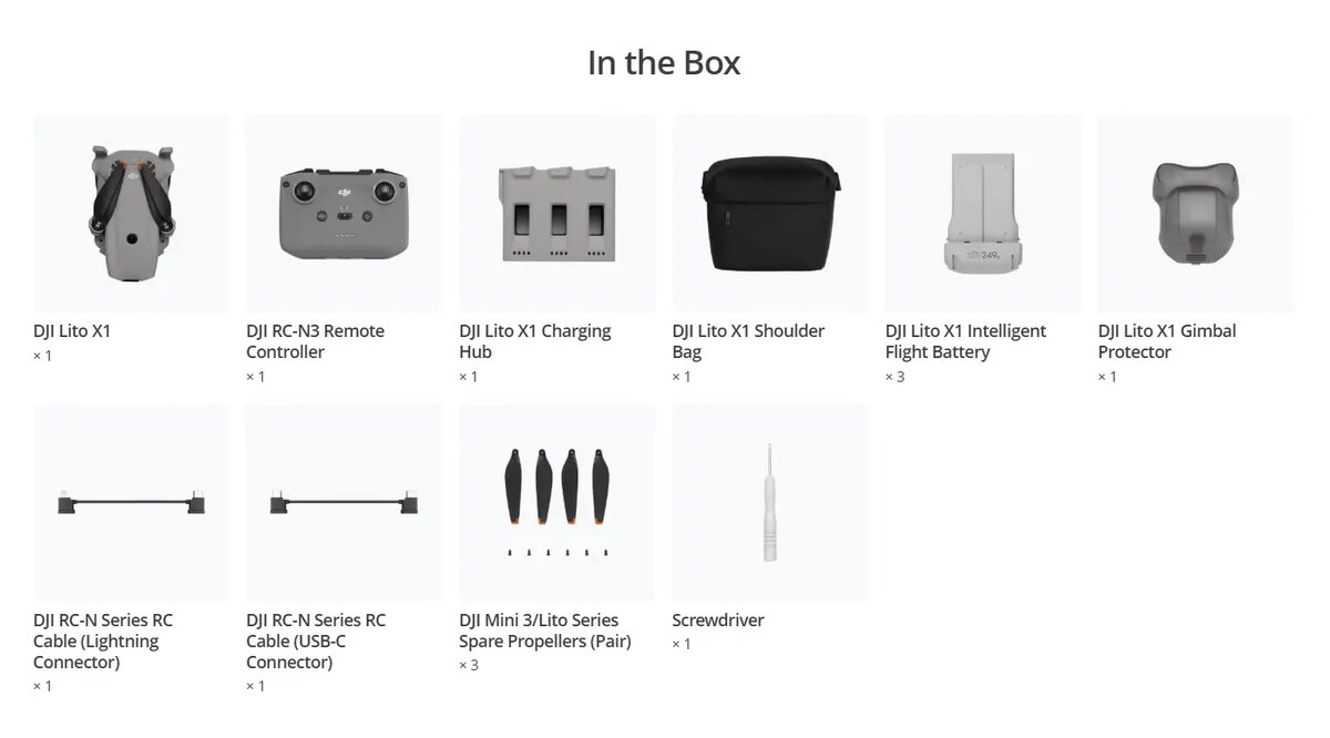 Квадрокоптер DJI Lito X1 Fly More Combo Photo 2