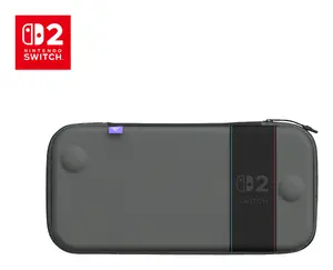 Travel Slim Case for Nintendo Switch 2 — Turtle Beach PlayTrek Charcoal Black (officially licensed)