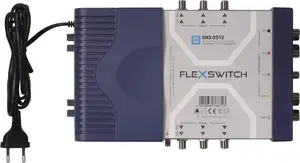 Multiswitch WISI FLEXSWITCH DXS0512 5-in-12 active with power supply (76871)