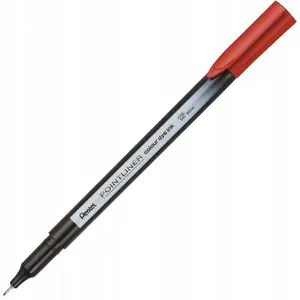 Fine-liner pen PENTEL PointLiner Colour S40 0.4 mm — red ink