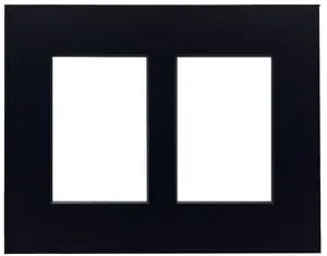 Фоторамка focus 133370 — Focus Passepartout Black w. black core 24x30, коллаж на 2 фотографии