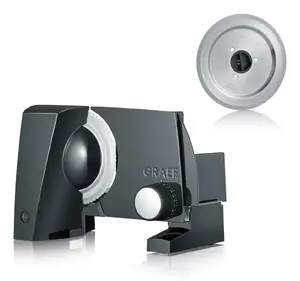 Elektriskā šķēlētāja Graef STYLE TWIN S12022 — 170 W, maksimālā šķēles biezums 20 mm, melns metāls