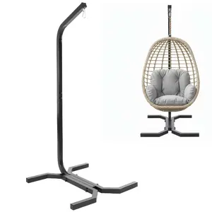Swing frame Springos GS0033 — powder-coated steel, max load 180 kg, top hanging hook, self-assembly