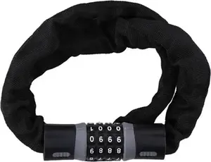 DUNLOP Chain Bike Lock with Combination - Black