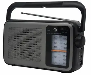 Portable Radio MANTA MARDI919BK — FM/AM, mains or batteries, headphone output, compact