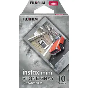 Instant film cartridge Fujifilm Instax Mini Stone Gray (10-shot, ISO 800, 86×54 mm film)