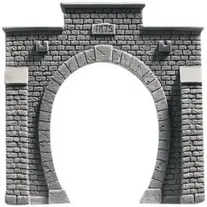 Tunnel portal model accessory Gimmik NOCH 58041 for HO (1:87) scale, grey, recommended age 14+