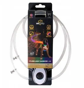 Duvo+ LED Rechargeable TPU Multicolor Dog Harness SZELKI USB model 15412