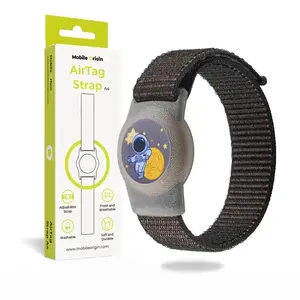 Mobile Origin FRL-ATSTR-BLK-COS GPS tracker/finder accessory strap in black cosmonaut for Apple brand compatibility
