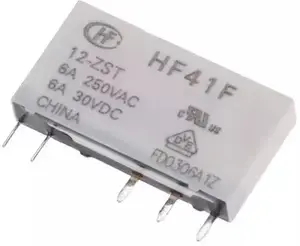 Relay Agam P-HF41F-012-ZST — electromechanical control relay, 12V coil, model P-HF41F-012-ZST