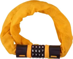 DUNLOP Chain Bike Lock with Combination, Yellow - Dunlop model 5907731989152