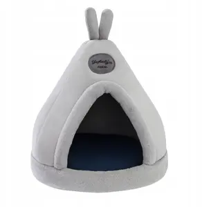 Лежак Pets Collection ZW8D1 Tipi плюшевый — напольное спальное место для собак и кошек