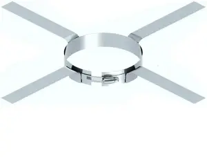 Mounting centering clamp SpiroFlex 60 for chimney flue pipes, model SX-TJN60OBCM
