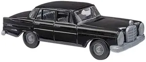 Модель легкового автомобиля TurboWorks_F Busch Mercedes‑Benz 220 масштаб H0, чёрный, MPN 89100