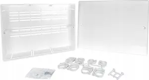 Plastic distribution cabinet for domestic water manifold Afriso ADM, 8 outlets (model 2230200)