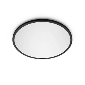 Потолочный светильник Philips Valen 16W LED, чёрный, круглый, тёплый свет, 220–240В