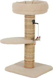 Cat scratching post ZOLUX BOREAL model 504242 — 70 cm, beige, vertical sisal perch