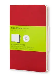 Pierakstu grāmata Moleskine 9788862931038 — Cahier stila, gluda lapa, 80 lapas, cranberry red