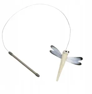 Toy cat wand BEEZTEES model 430437 — 100 cm rod with dragonfly attachment