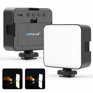 LED Video Light Puluz PU4141B — 100 LEDs, 5W, 3 Color Modes 2900–6500K, USB-C, 1/4" Mount, ISO Camera Light