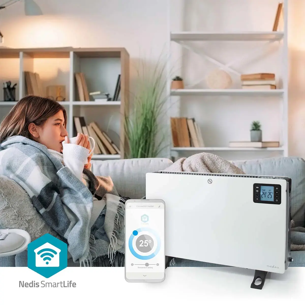Convector heater Nedis HTCO50WTW 2000 W Photo 9